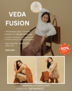 female model discount poster