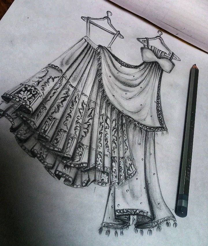 sketch of outfit